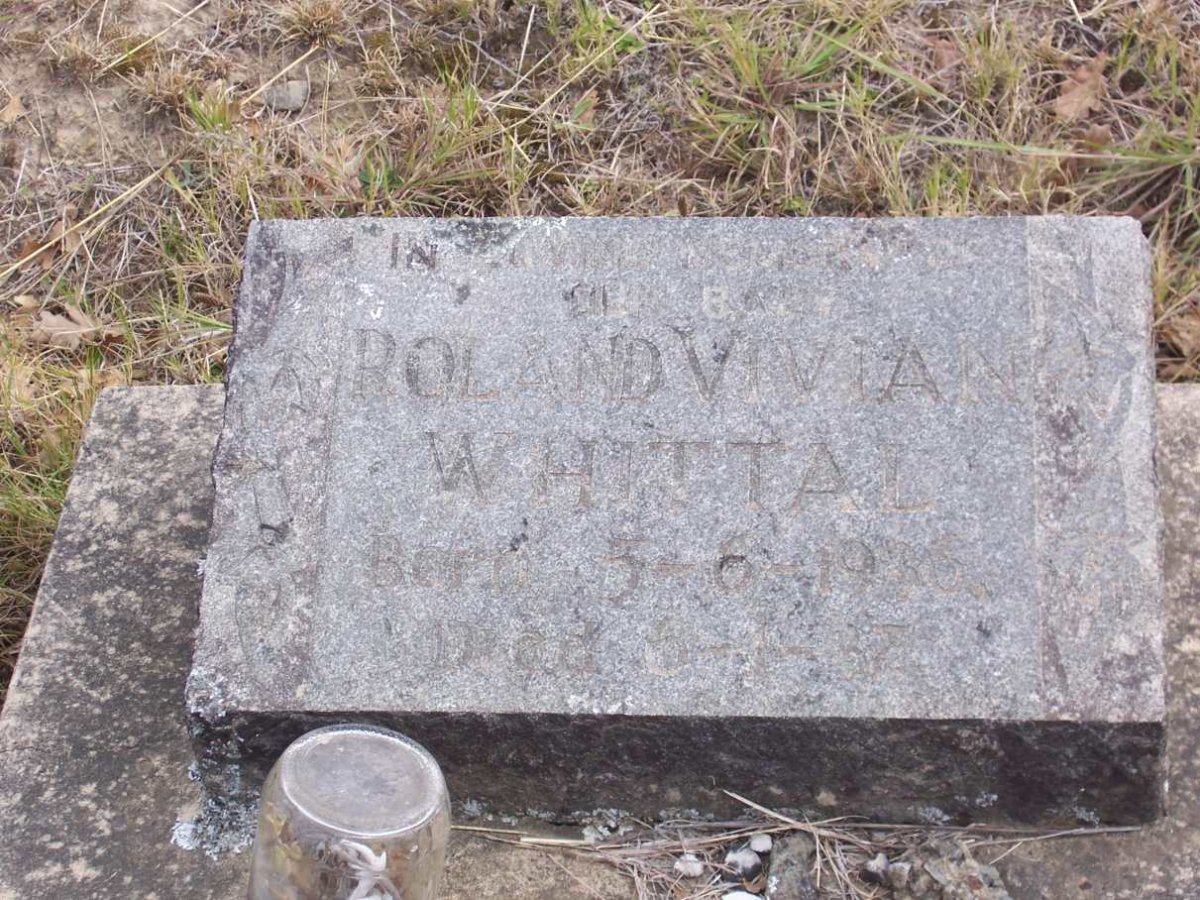 WHITTAL Roland Vivian 1936-