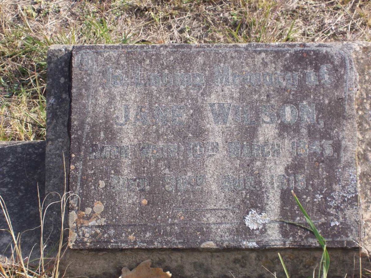 WILSON Jane 1845-1918