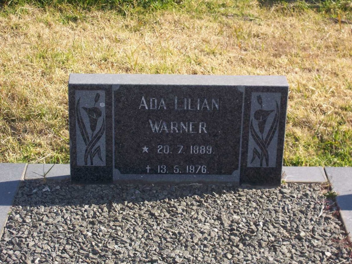 WARNER Ada Lilian 1889-1976
