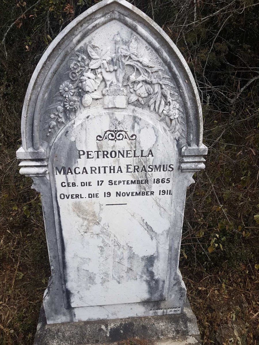 ERASMUS Petronella Magaritha 1865-1911