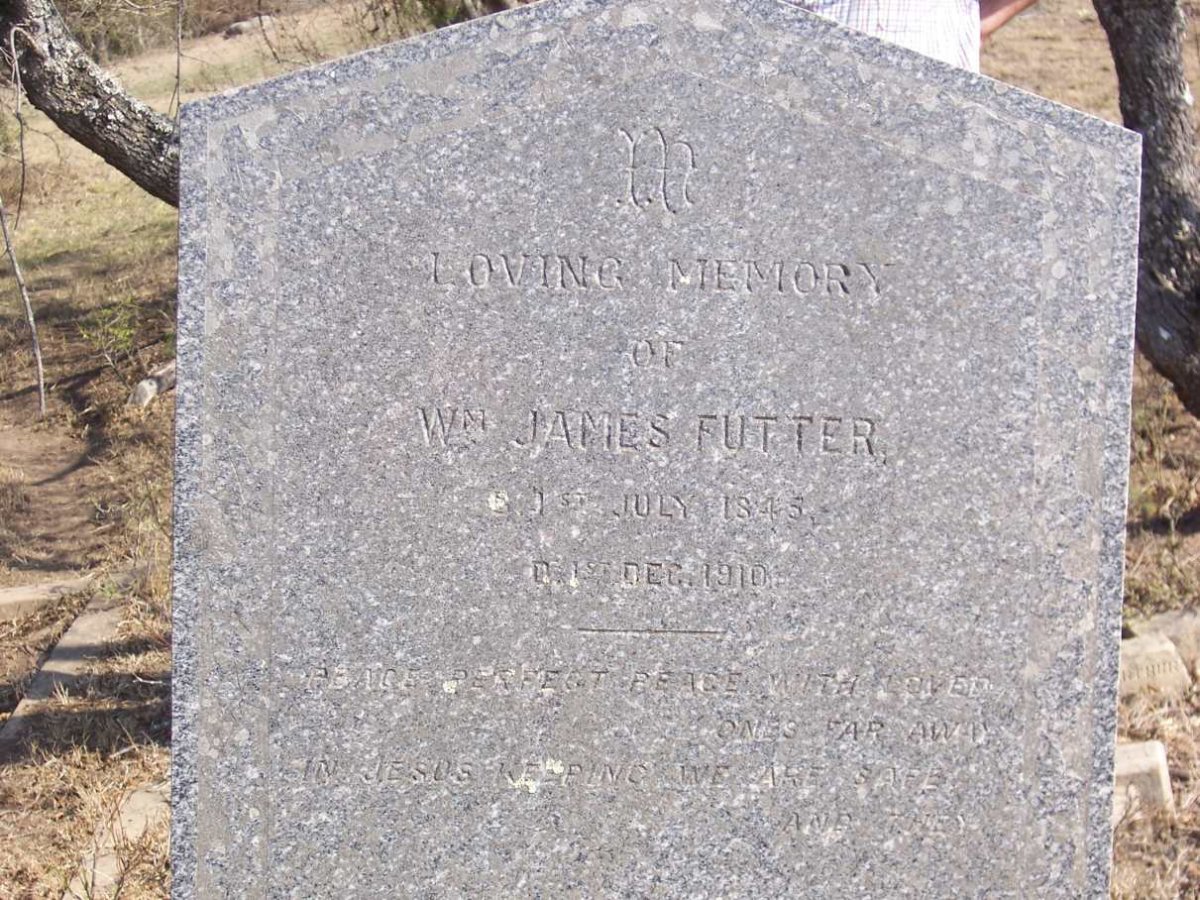 FUTTER Wm James 1845-1910