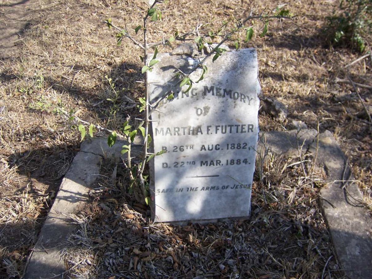 FUTTER Martha F. 1882-1884