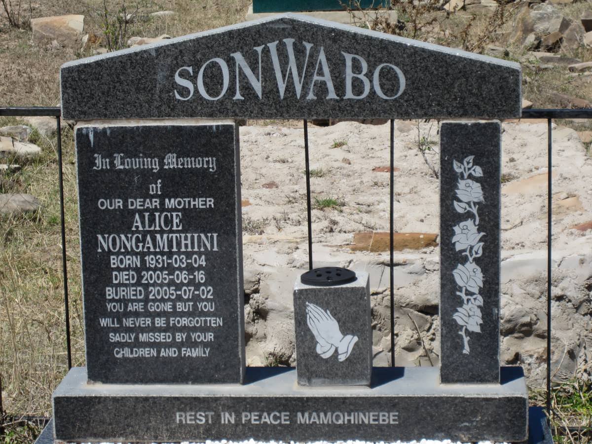 SONWABO Alice Nongamthini 1931-2005