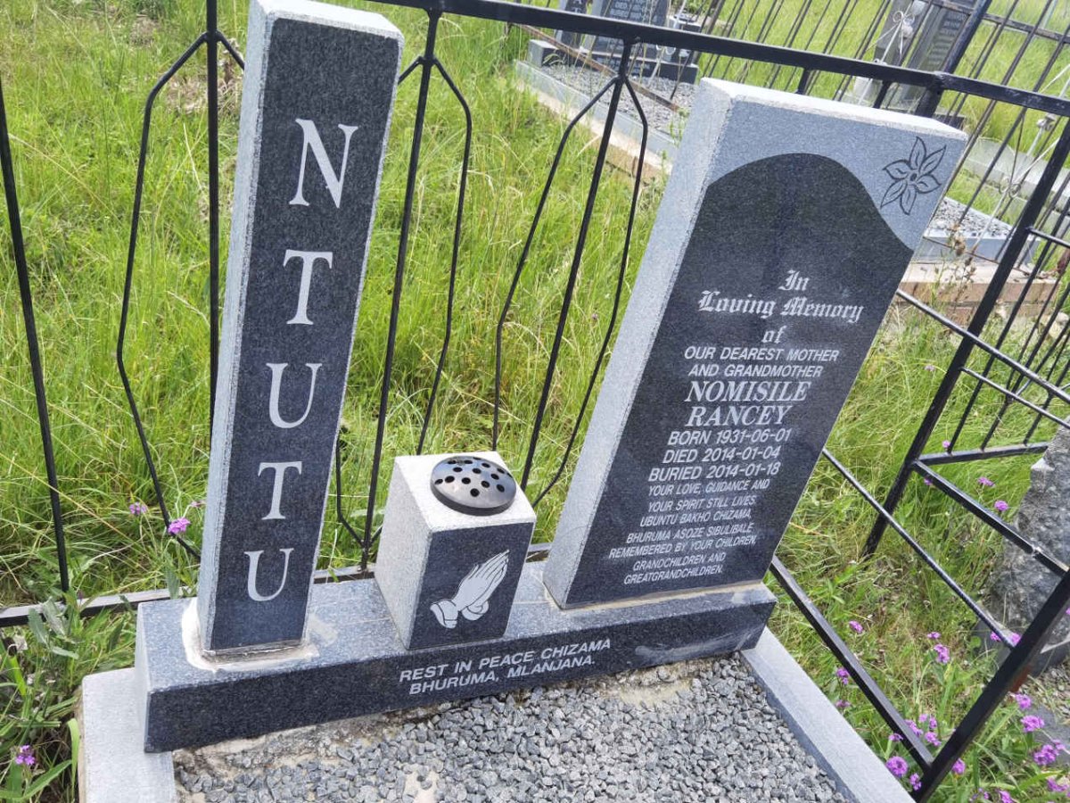 NTUTU Nomisile Rancey 1931-2014