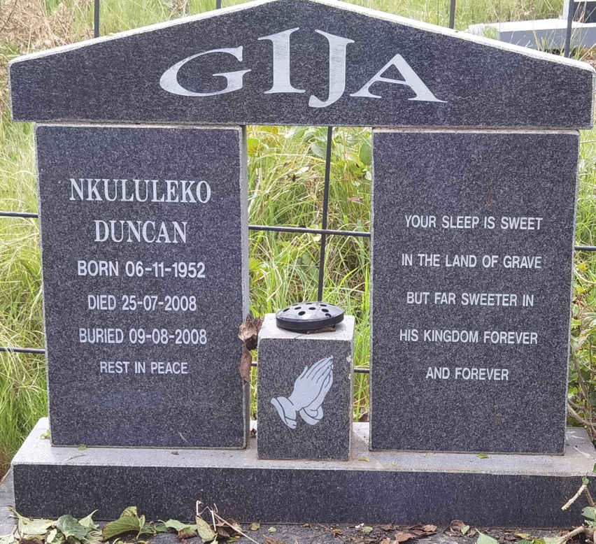 GIJA Nkululeko Duncan 1952-2008