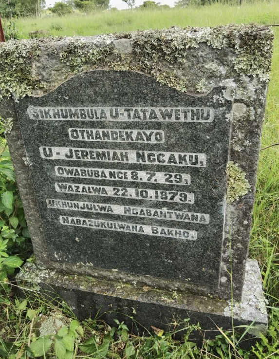 NGCAKU Jeremiah 1879-1929
