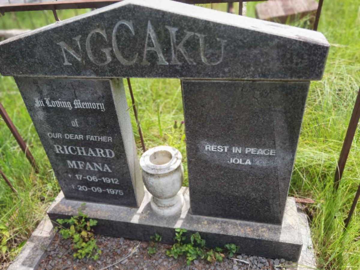 NGCAKU Richard Mfana 1912-1975