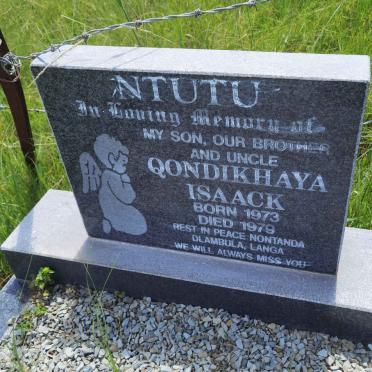 NTUTU Qondikhaya Isaack 1973-1979