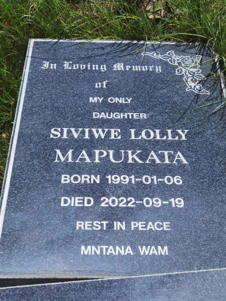 MAPUKATA Siviwe Lolly 1991-2022