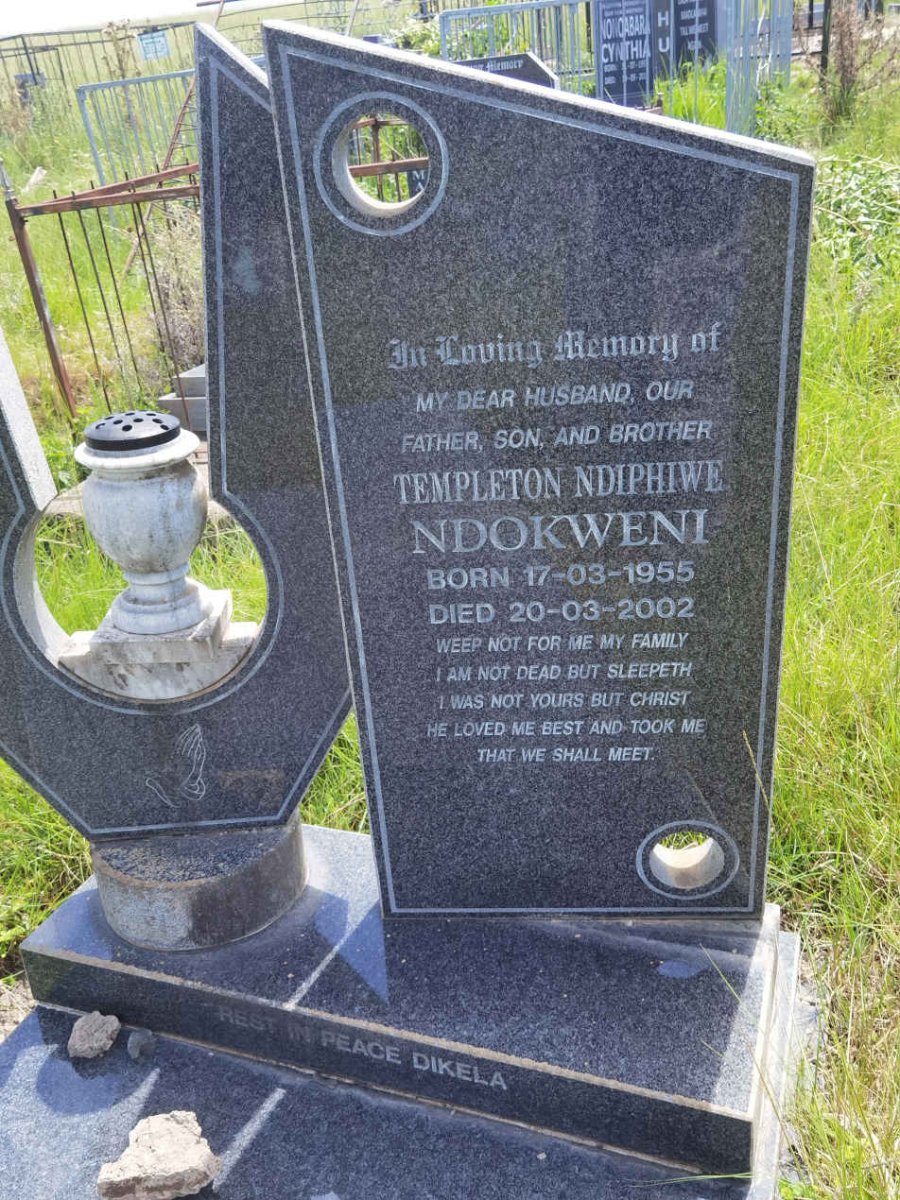 NDOKWENI Templeton Ndiphiwe 1955-2002