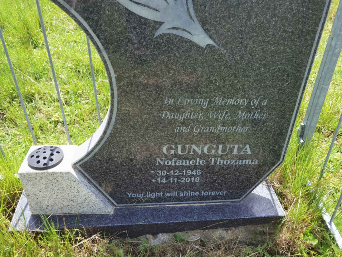 GUNGUTA Nofanele Thozama 1946-2010
