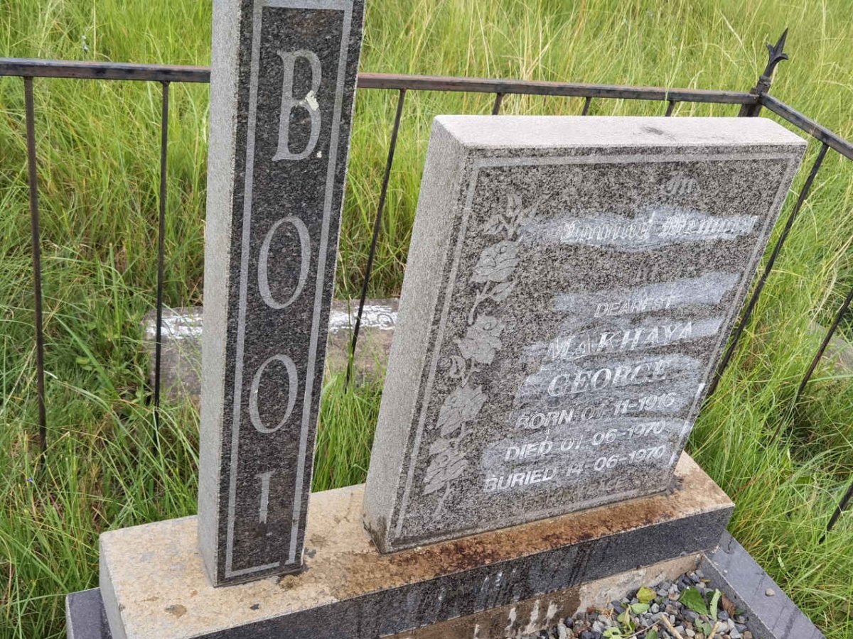 BOOI Makhaya George 1916-1970