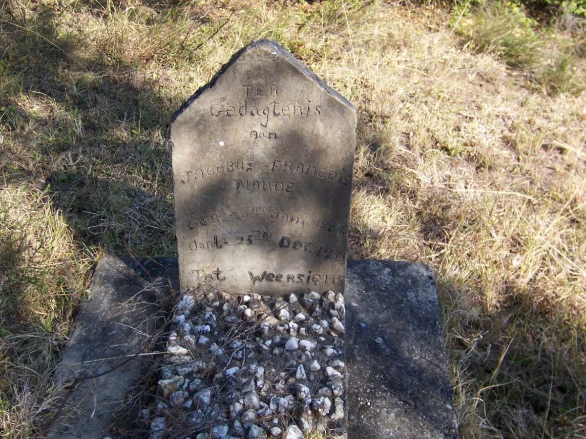 NAUDE Jacobus Francois 1866-1935