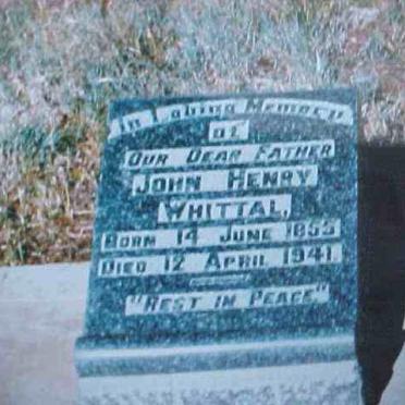 WHITTAL John Henry 1855-1941