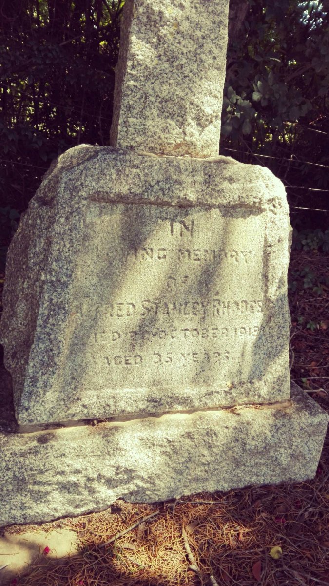 RHODES Alfred Stanley -1918