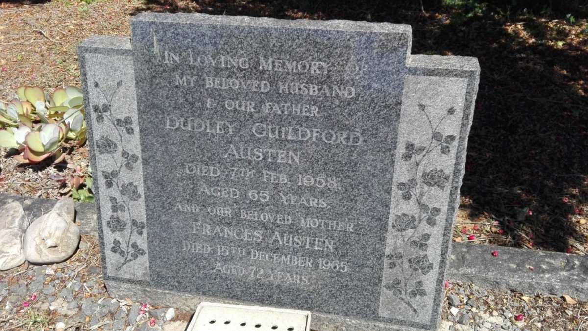 AUSTEN Dudley Guildford -1958 &amp; Frances -1965