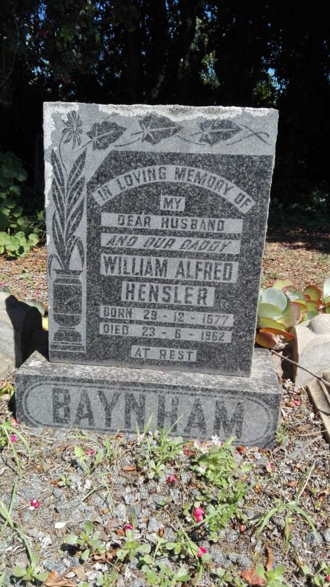 BAYNHAM William Alfred Hensler 1877-1962
