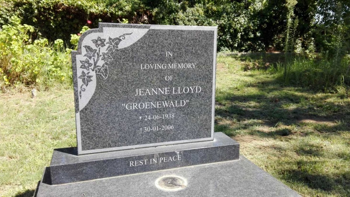 LLOYD Jeanne, GROENEWALD 1938-2006