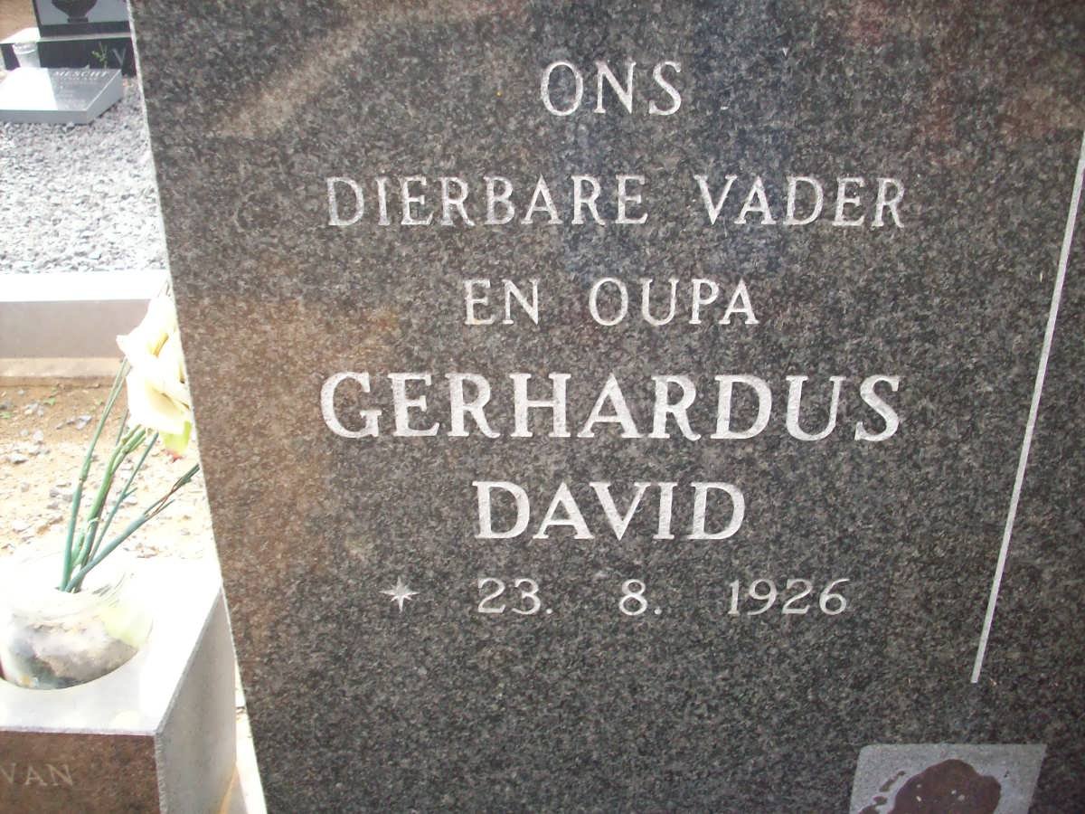 ALBERTS Gerhardus David 1926-