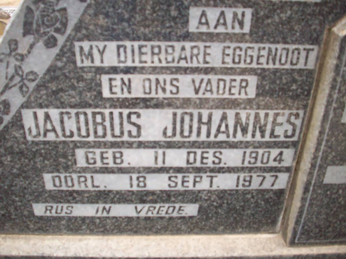 BARKHUIZEN Jacobus Johannes 1904-1977