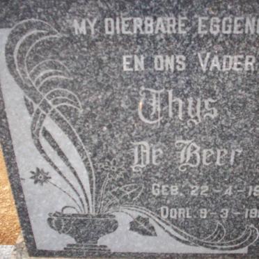 BEER Thys, de 1906-1966 &amp; Johanna M.H. SMITH 1916-1970