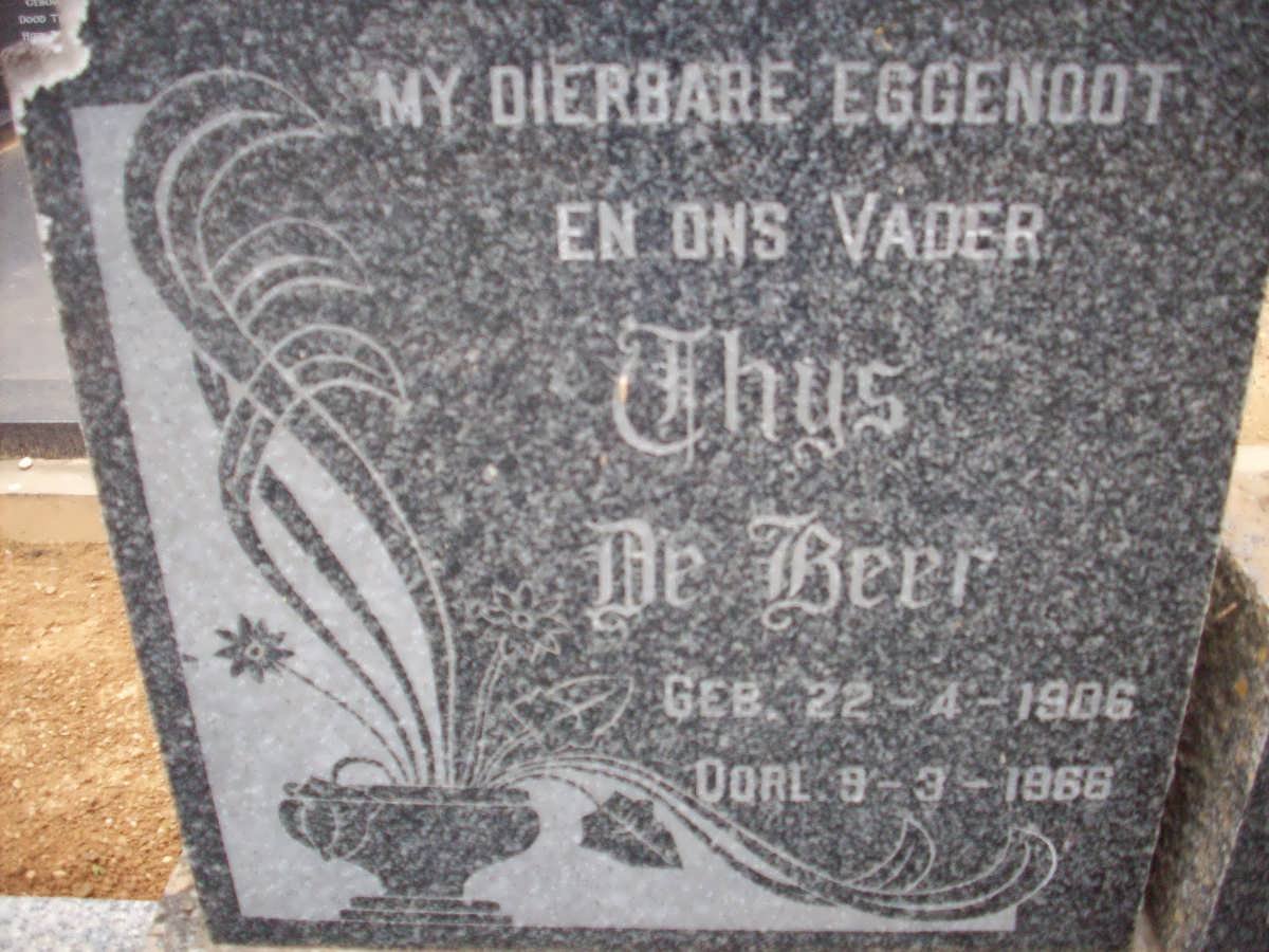 BEER Thys, de 1906-1966