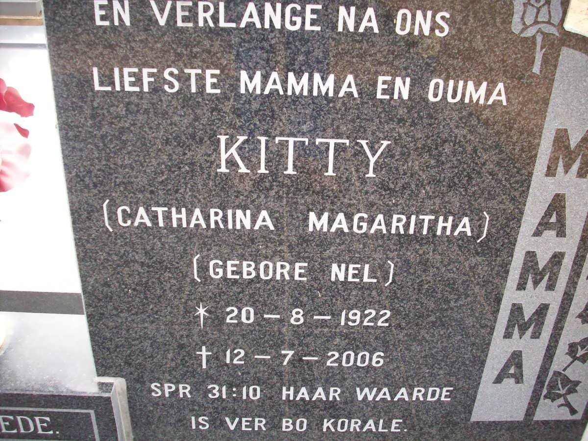 BEKKER Catharina Magaritha nee NEL 1922-2006