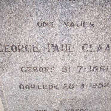 CLAASSEN George Paul 1861-1952