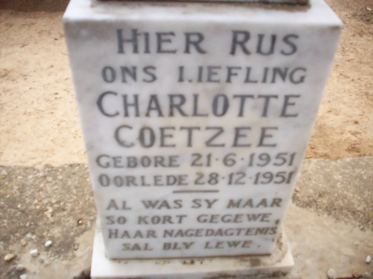 COETZEE Charlotte 1951-1951