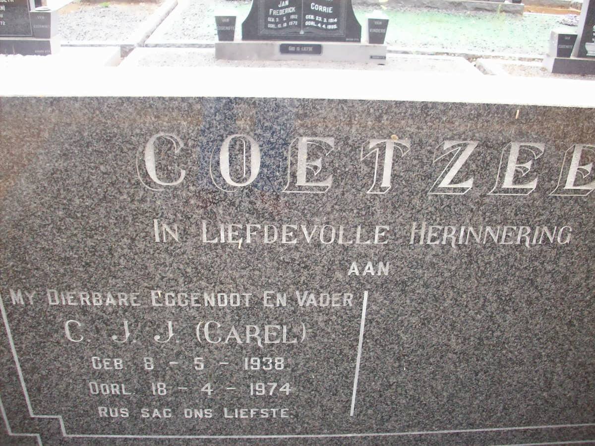 COETZEE C.J.J. 1938-1974