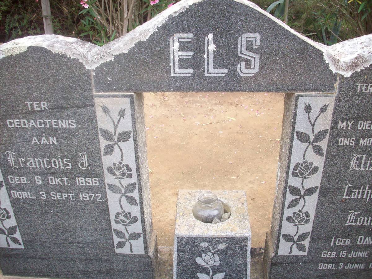 ELS Francois J. 1896-1972 &amp; Elizabeth Catharina Louisa DAVIS 1900-1965