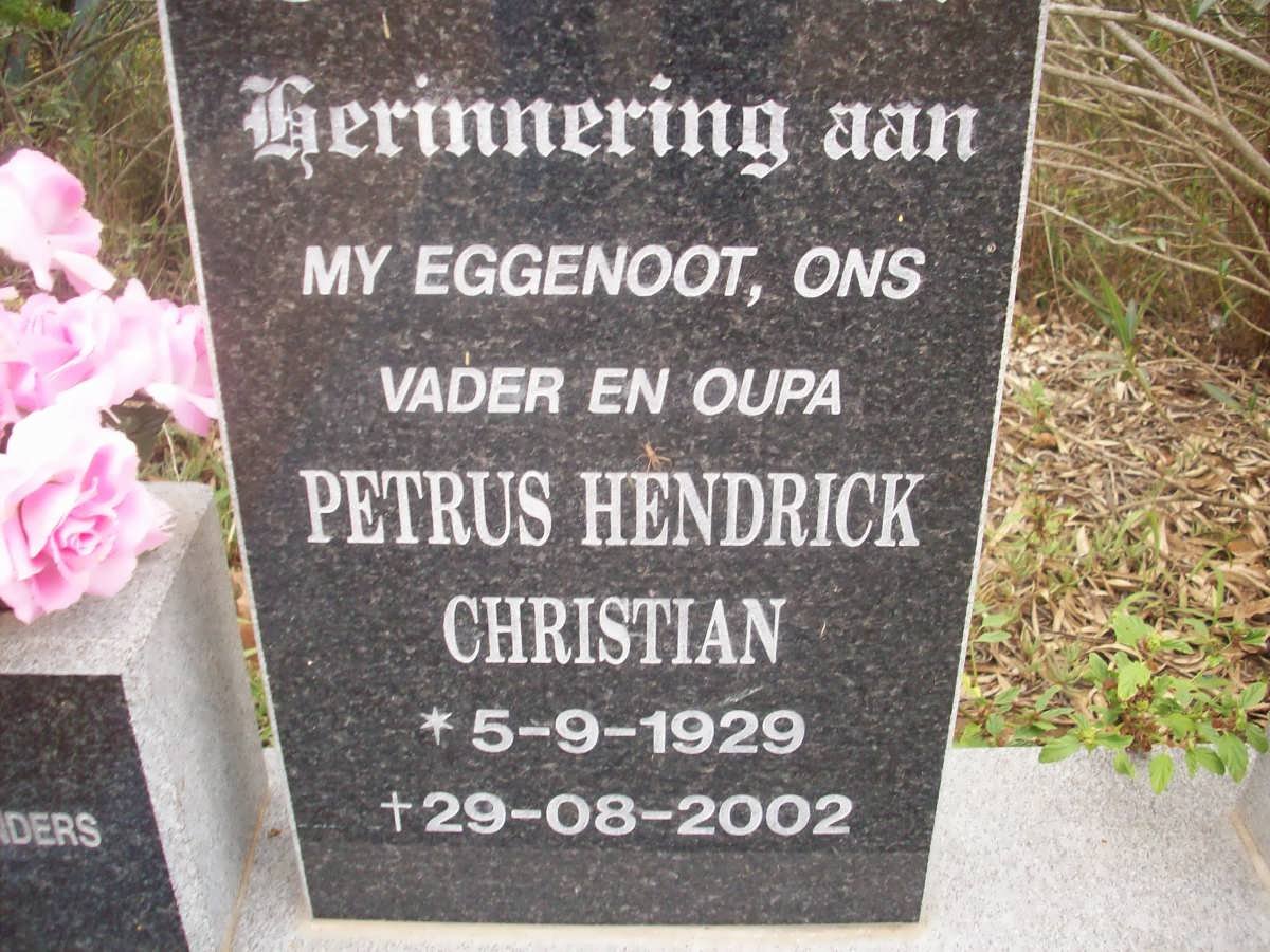 ERASMUS Petrus Hendrick Christian 1929-2002