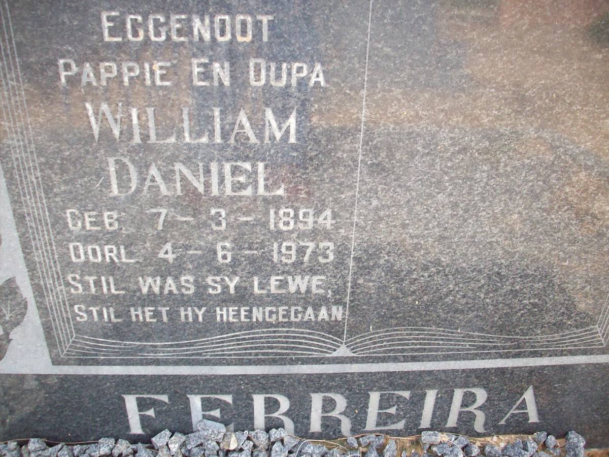 FERREIRA William Daniel 1894-1973
