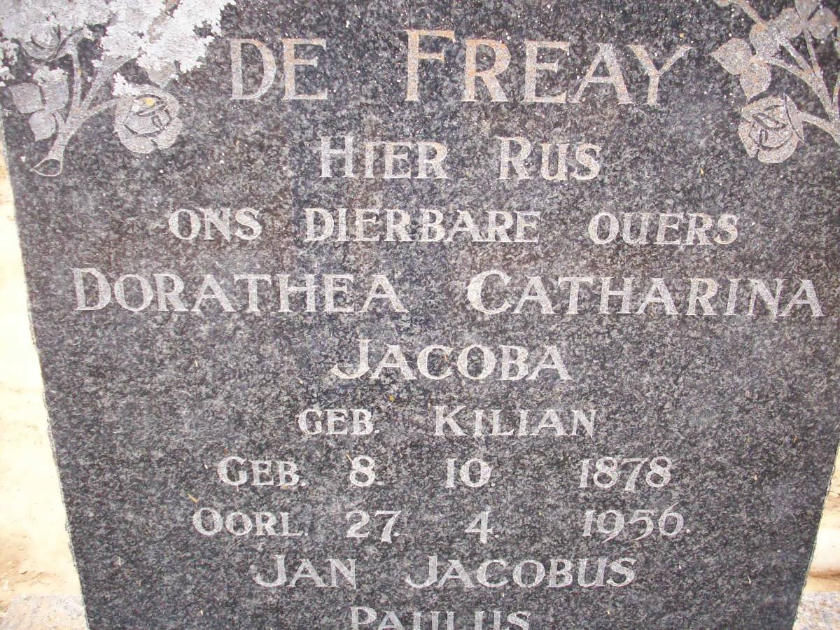 FREAY Dorathea Catharina Jacoba, de nee KILIAN 1878-1956