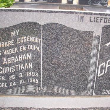 GRASSMAN Abraham Christiaan 1893-1969