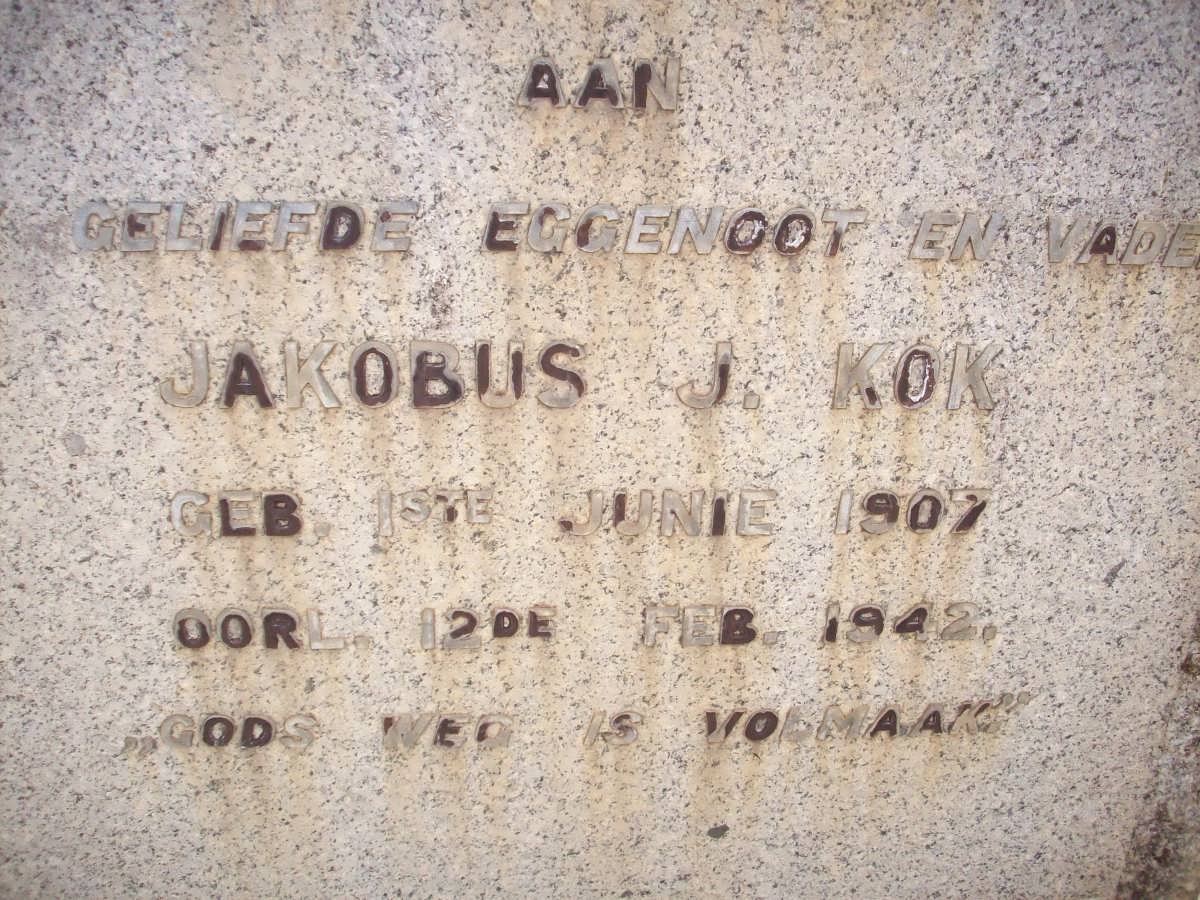 KOK Jakobus J. 1907-1942