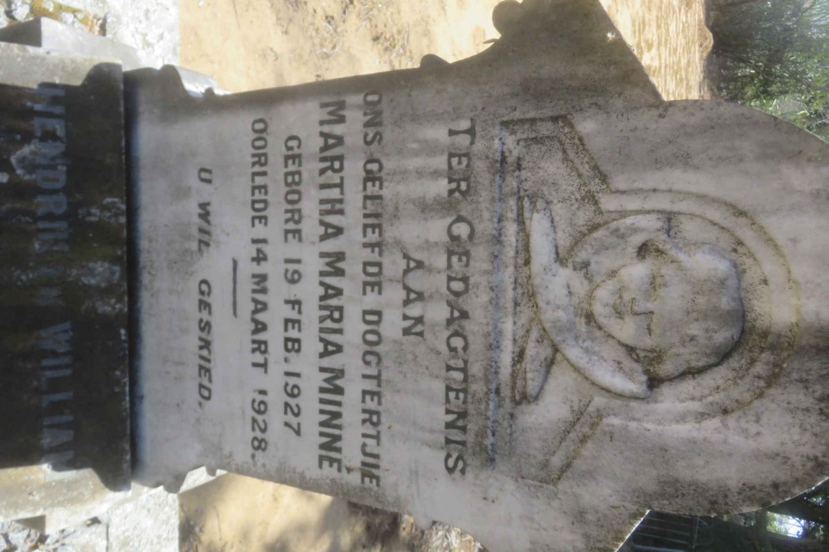 MINNE Martha Maria 1927-1928 :: MINNE Hendrik 1931-1932 :: MINNE William 1931-1932