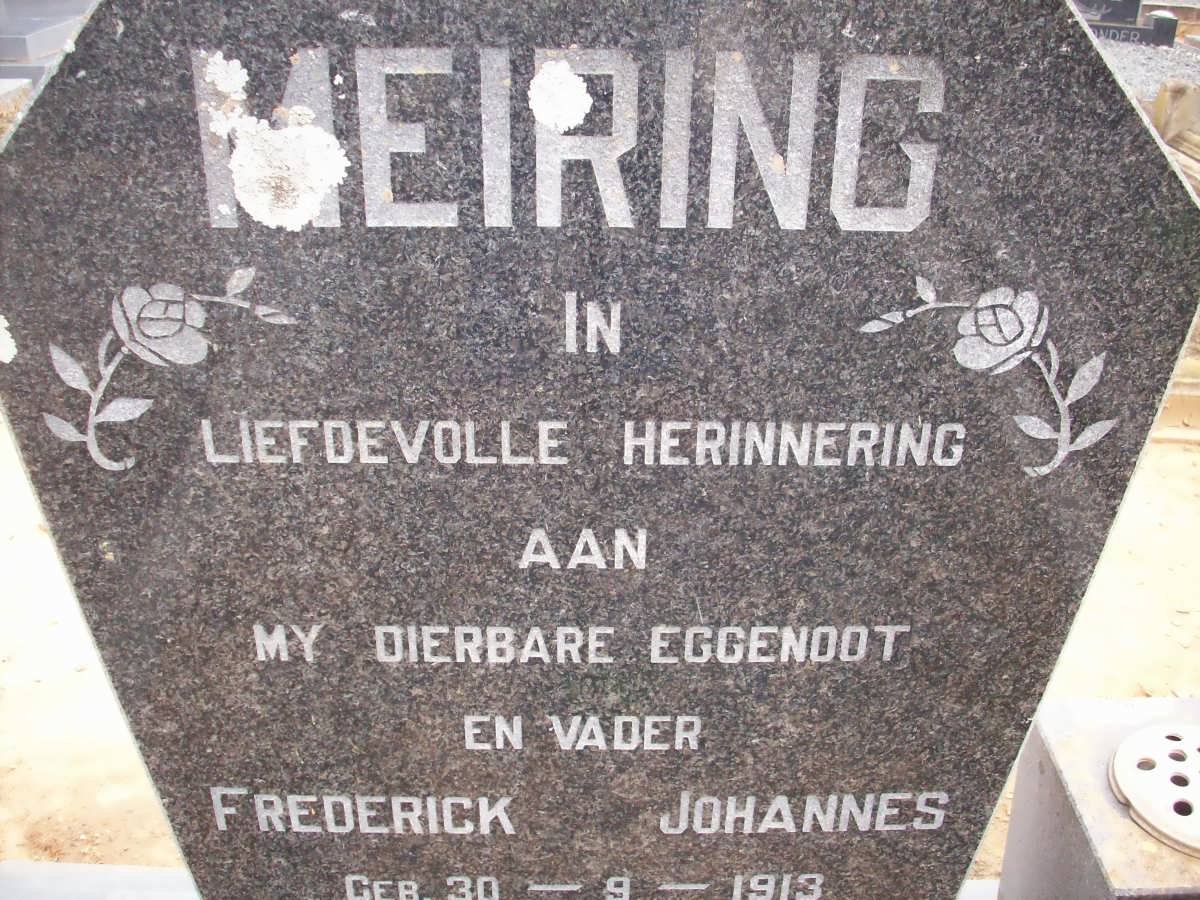 MEIRING Frederick Johannes 1913-1972