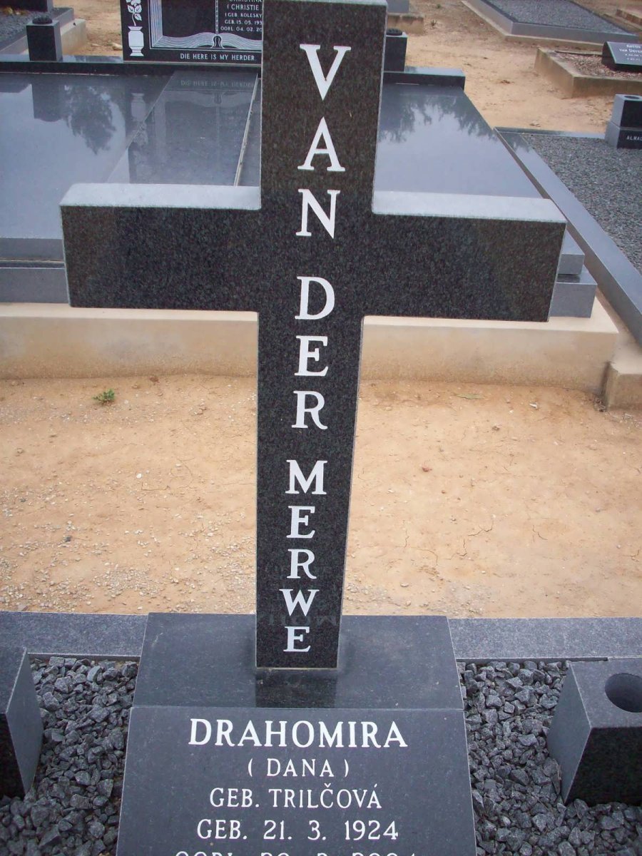 MERWE Drahomira, van der 1924-2004