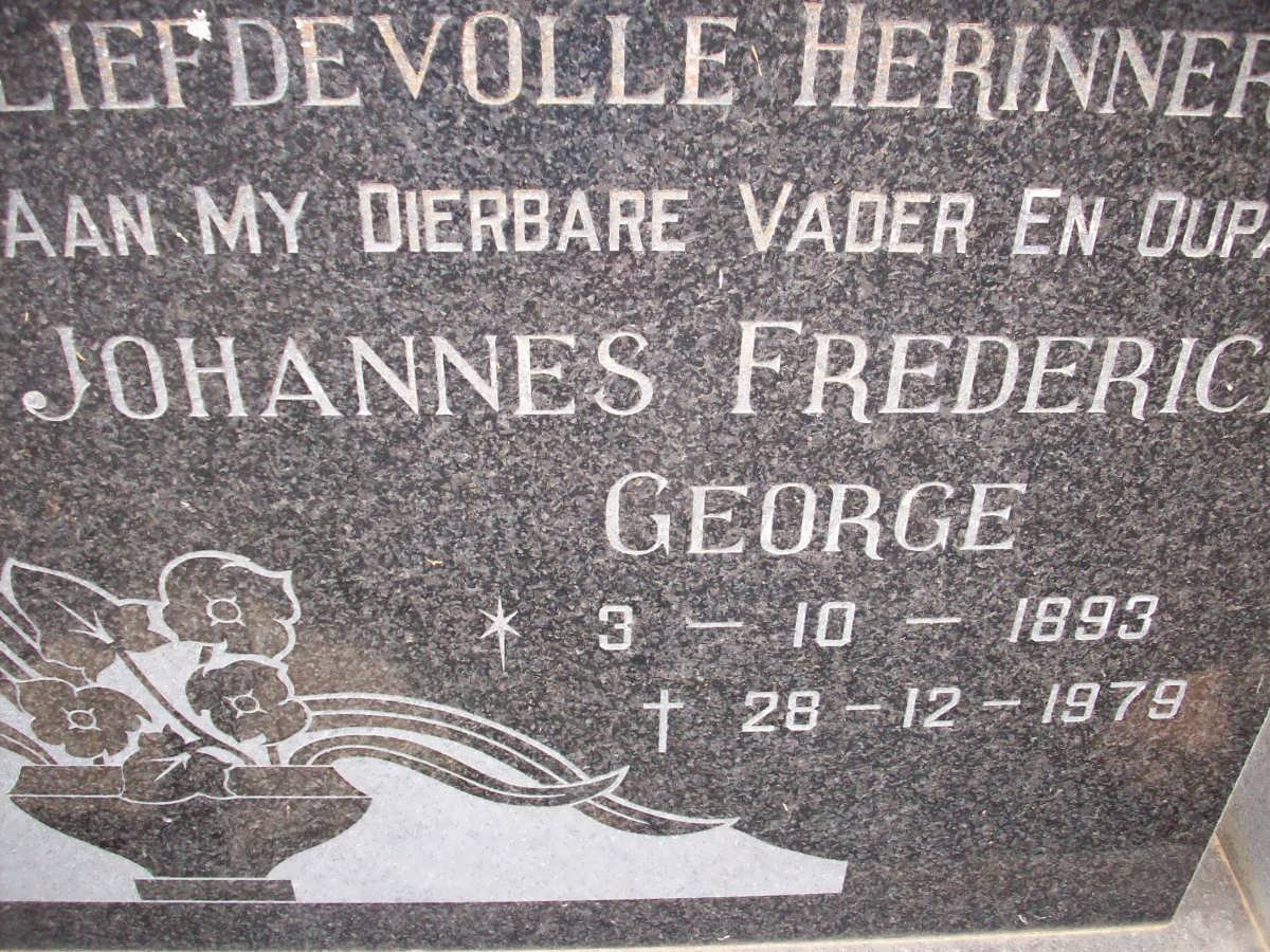 MESCHT Johannes Frederick George, van der 1893-1979