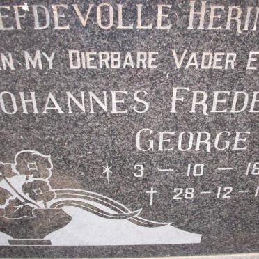 MESCHT Johannes Frederick George, van der 1893-1979