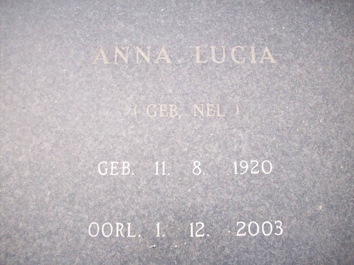 MEYER Anna Lucia nee NEL 1920-2003