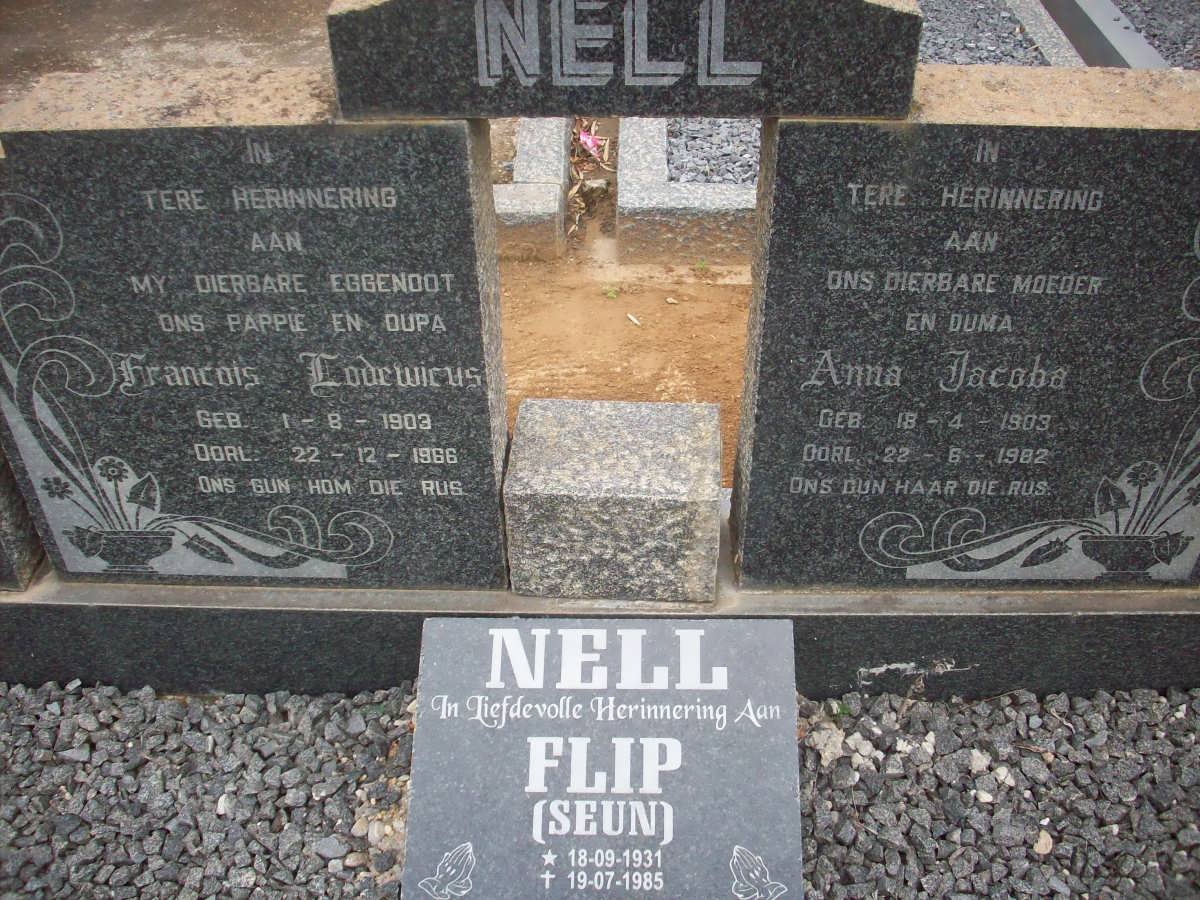NELL Francois Lodewicus 1903-1966 &amp; Anna Jacoba 1903-1982 :: NELL Flip 1931-1985