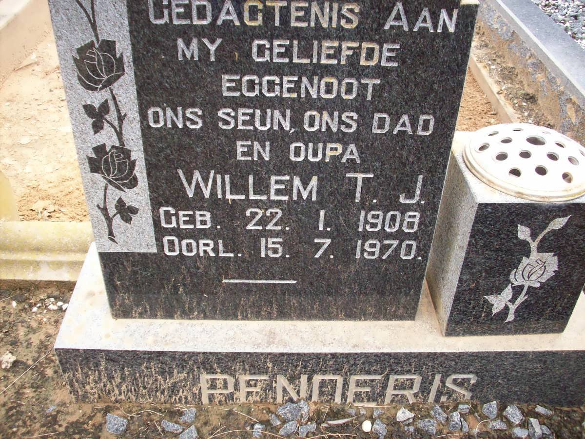 PENDERIS Willem T.J. 1908-1970