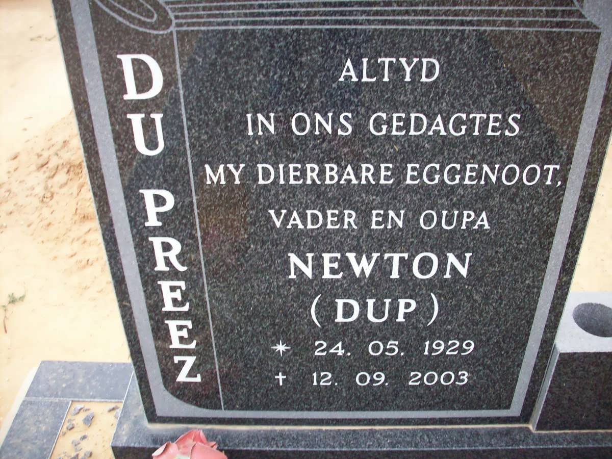 PREEZ Newton, du 1929-2003