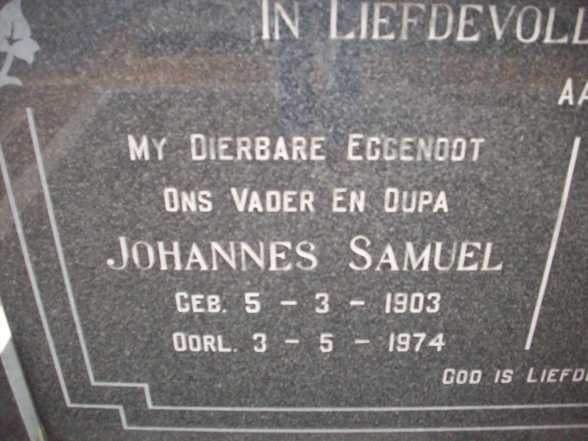 PIENAAR Johannes Samuel 1903-1974