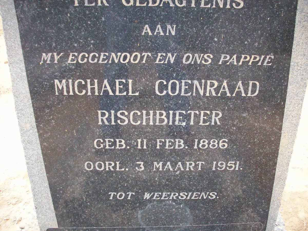 RISCHBIETER Michael Coenraad 1886-1951