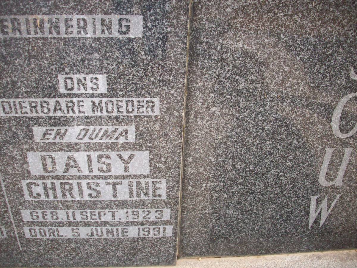 ROSSOUW Daisy Christine 1923-1991