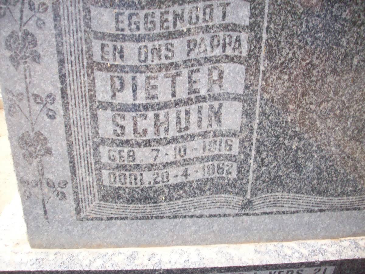 SCHUIN Pieter 191?-1962