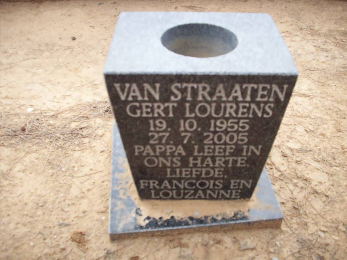 STRAATEN Gert Lourens, van 1955-2005